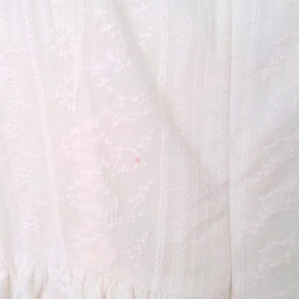 NWT cider 100% cotton white mini dress S - Picture 6 of 6